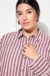 Skjortebluse, oversized, striber