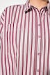 Skjortebluse, oversized, striber