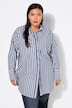 Skjortebluse, oversized, striber