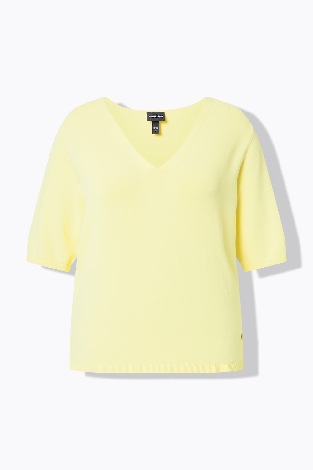 Stora storlekar Tröja, Dam, beige, storlek: 58/60, Viskos/Syntetfibrer, Ulla Popken