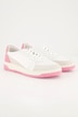 Leder-Sneaker, Retro-Look, Wechselfußbett, Weite H