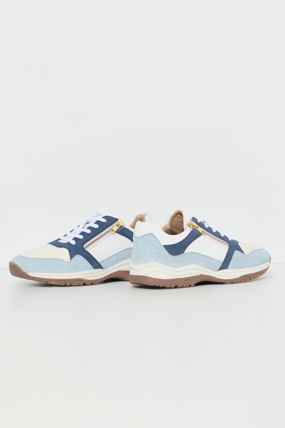 Leder-Sneaker, Damen, blau, Größe: 38, Sonstige/Leder, Ulla Popken