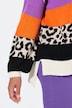 Suéter, oversize, rayas gruesas, manga larga