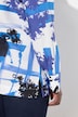 Lyocell-bluse, grafisk design, skjortekrave, langærmet