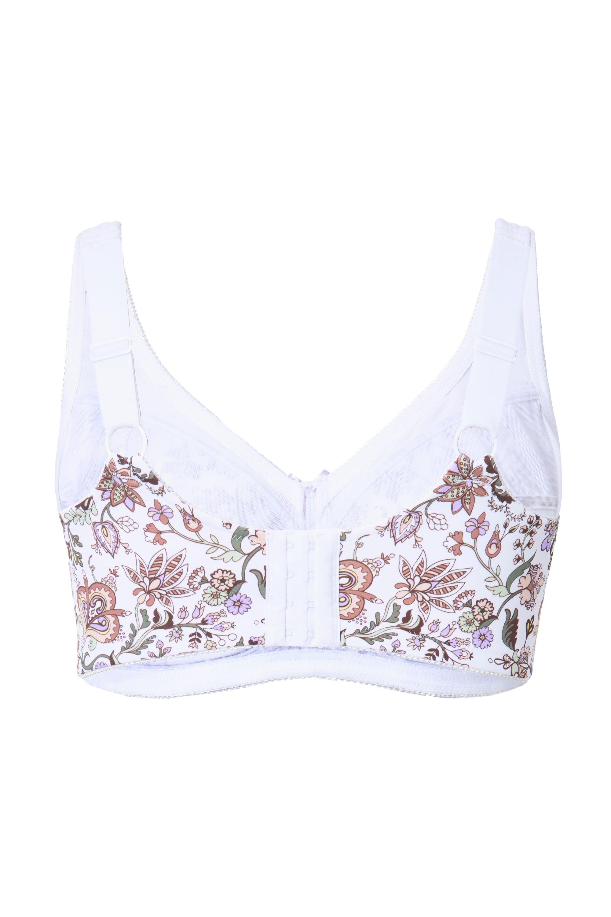 Ulla Popken Damen große Größen Entlastungs BH Blüten ohne Bügel 835316 - Produktbild 1