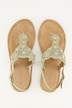 Sandaler med stropper, perler, memory foam, bredde H
