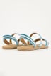 Sandaler, perlebroderi, memory foam, bredde H