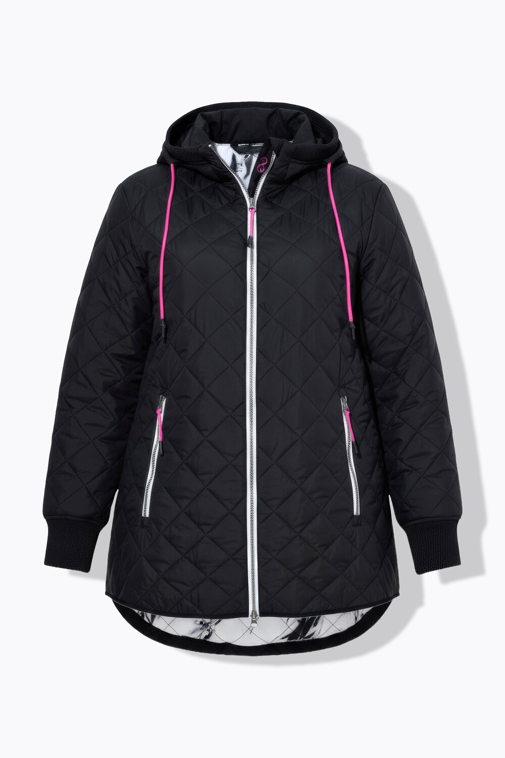 Stora storlekar Quiltad jacka, Dam, svart, storlek: 40/42, Polyester, LAURASON