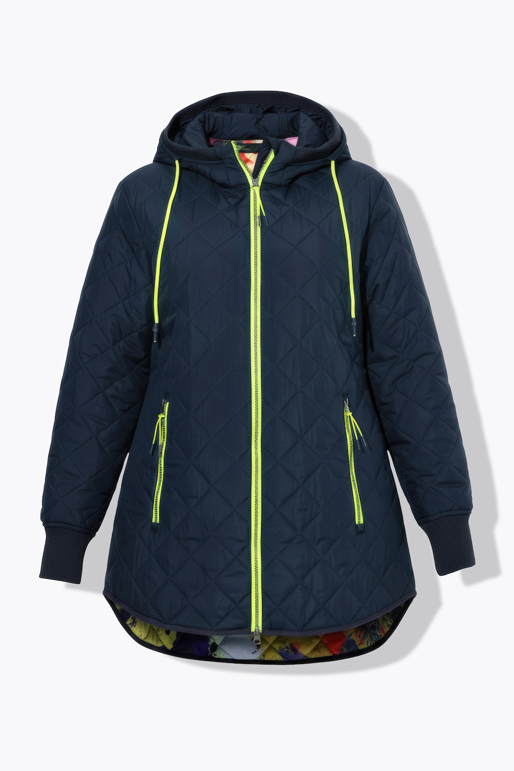Stora storlekar Quiltad jacka, Dam, blå, storlek: 48/50, Polyester, LAURASON
