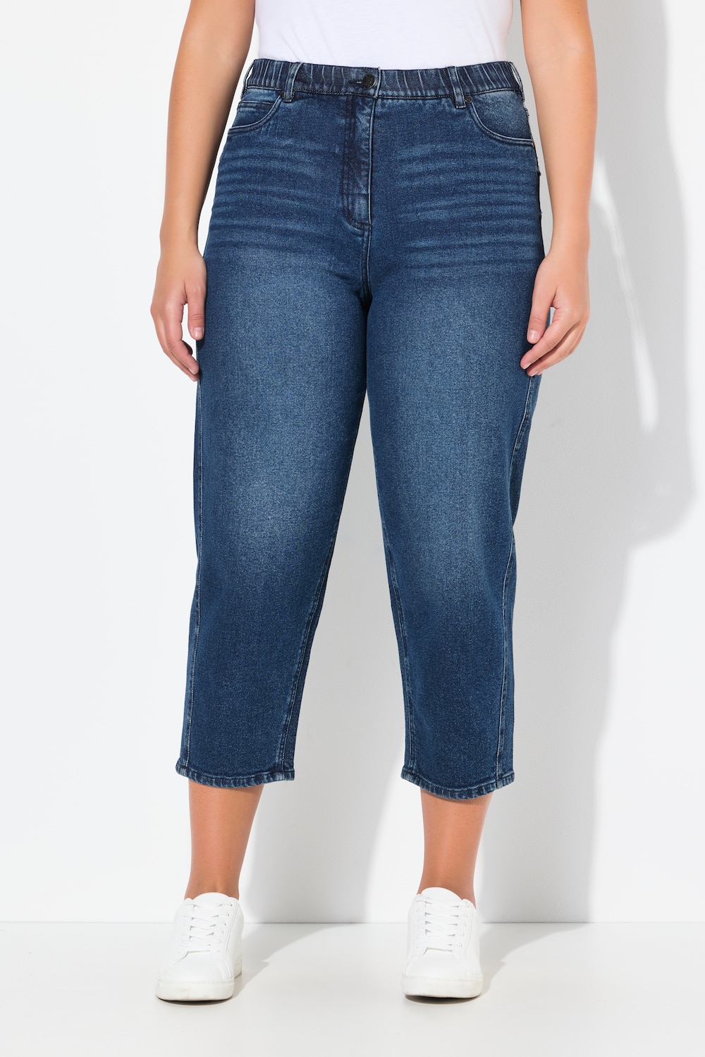 Große Größen Mom-Jeans, Damen, blau, Größe: 54, Baumwolle, Ulla Popken