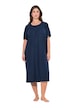 Noční košile, nařasený příčný šev, kulatý výstřih, krátké křidélkové rukávy