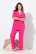 Lapel Collar Short Sleeve Two Piece Pajama Set
