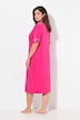 Lapel Collar Short Sleeve Nightgown