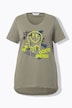 T-shirt with smiley and half sleeves