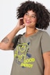 T-shirt with smiley and half sleeves