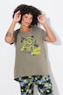 T-shirt with smiley and half sleeves