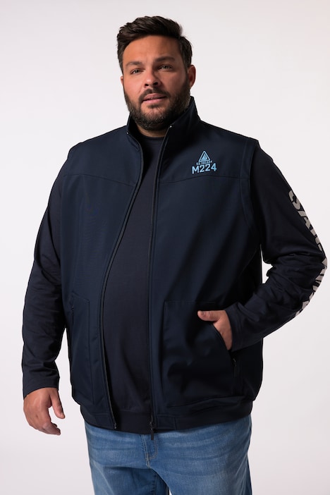 Men+ Softshell-Weste, Stehkragen, bis 8 XL