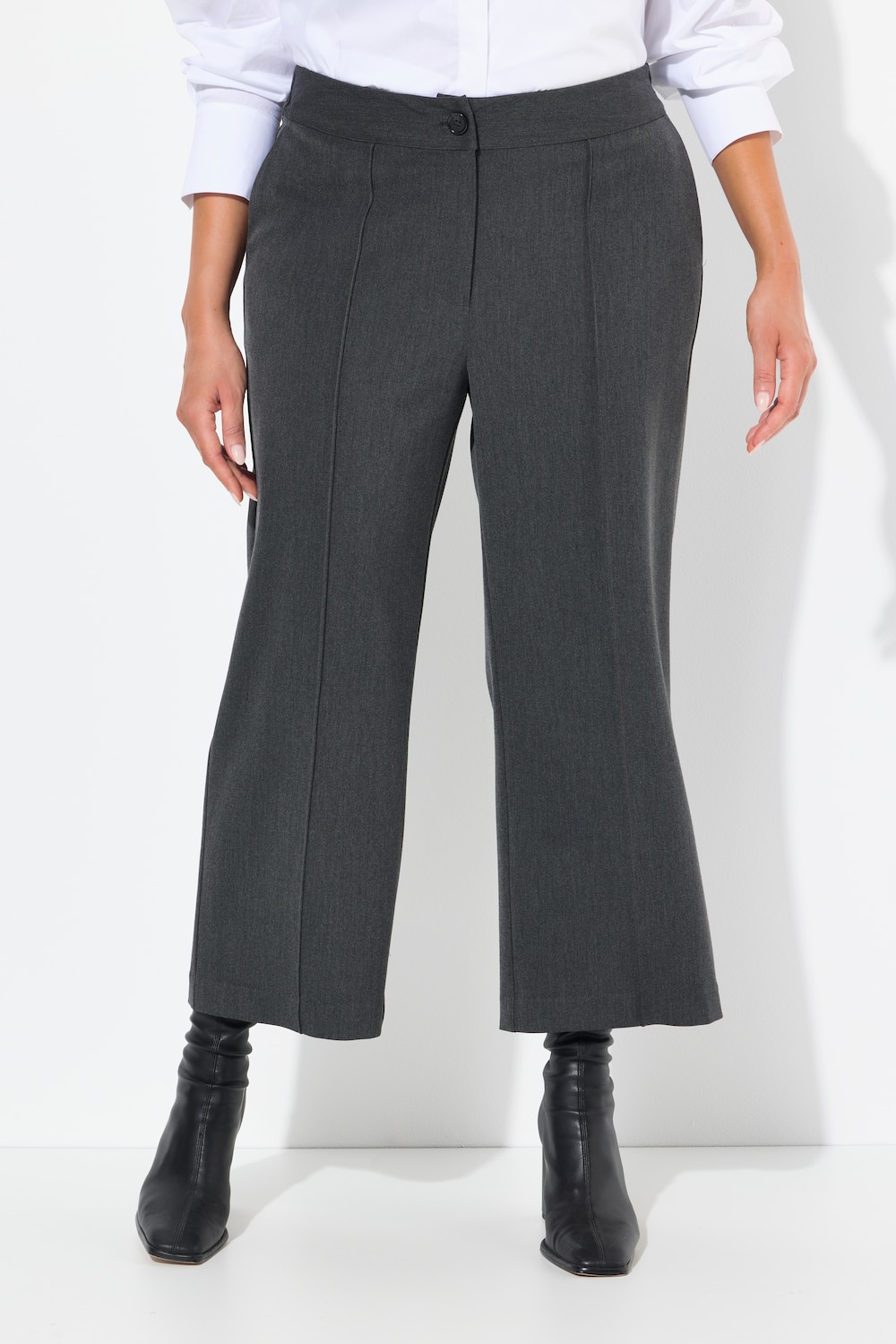 Große Größen Culotte, Damen, schwarz, Größe: 50, Polyester/Viskose, Ulla Popken