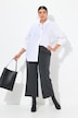 Culottes, vide ben, elastisk linning, viskosestretch