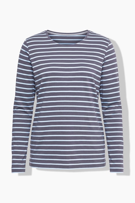 Ringelshirt, Langarm, Rundhalsausschnitt,