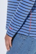 Ringelshirt, Langarm, Rundhalsausschnitt,