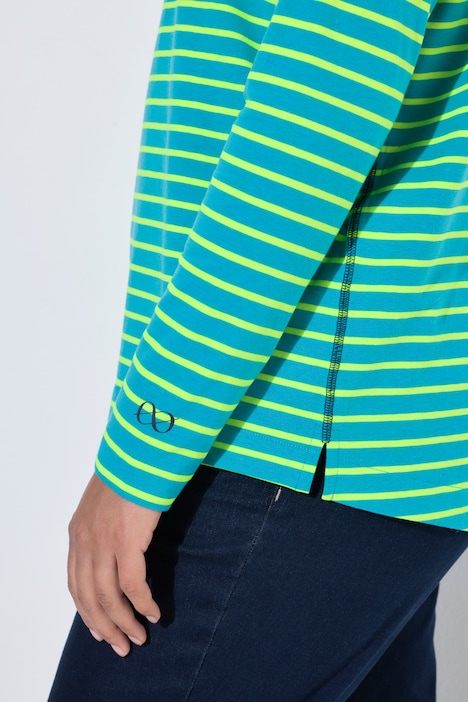 Ringelshirt, Langarm, Rundhalsausschnitt,