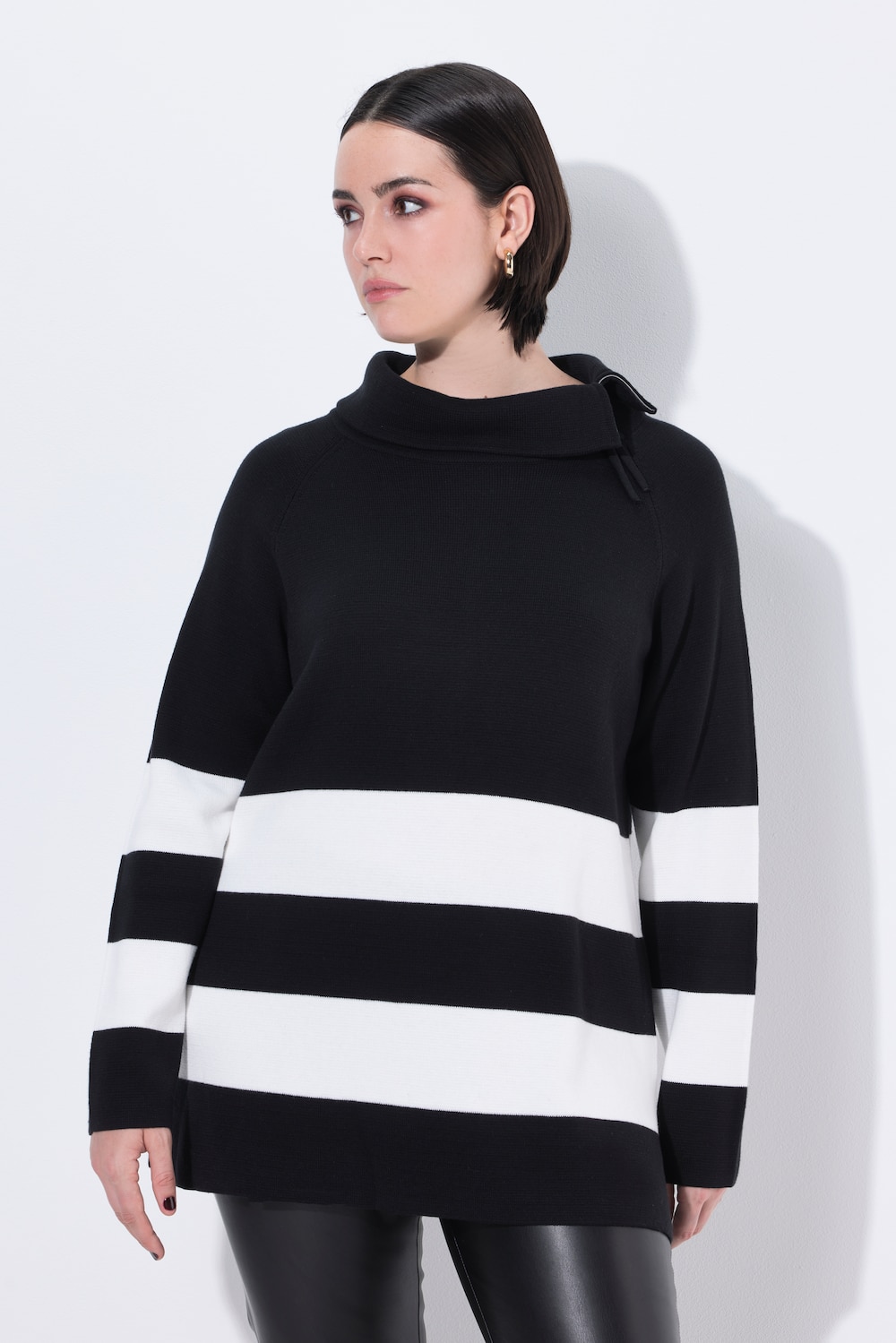 Große Größen Pullover, Damen, weiß, Größe: 58/60, Baumwolle/Synthetische Fasern, Ulla Popken