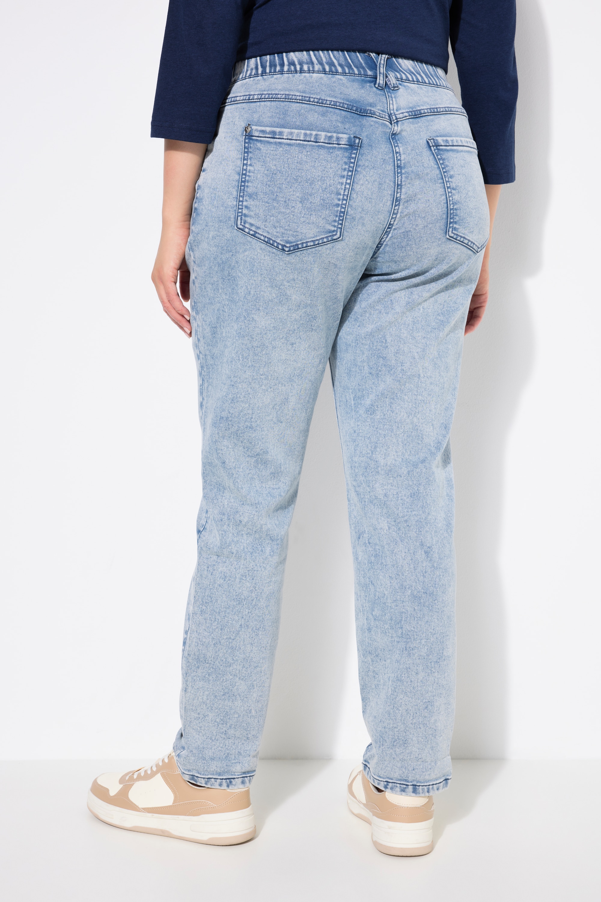 Ulla Popken Damen große Größen Boyfriend Jerseyjeans weites Bein
