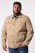 Men+ jeansjakke, kulørt denim, brystlommer, op til 8XL