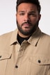 Men+ jeansjakke, kulørt denim, brystlommer, op til 8XL