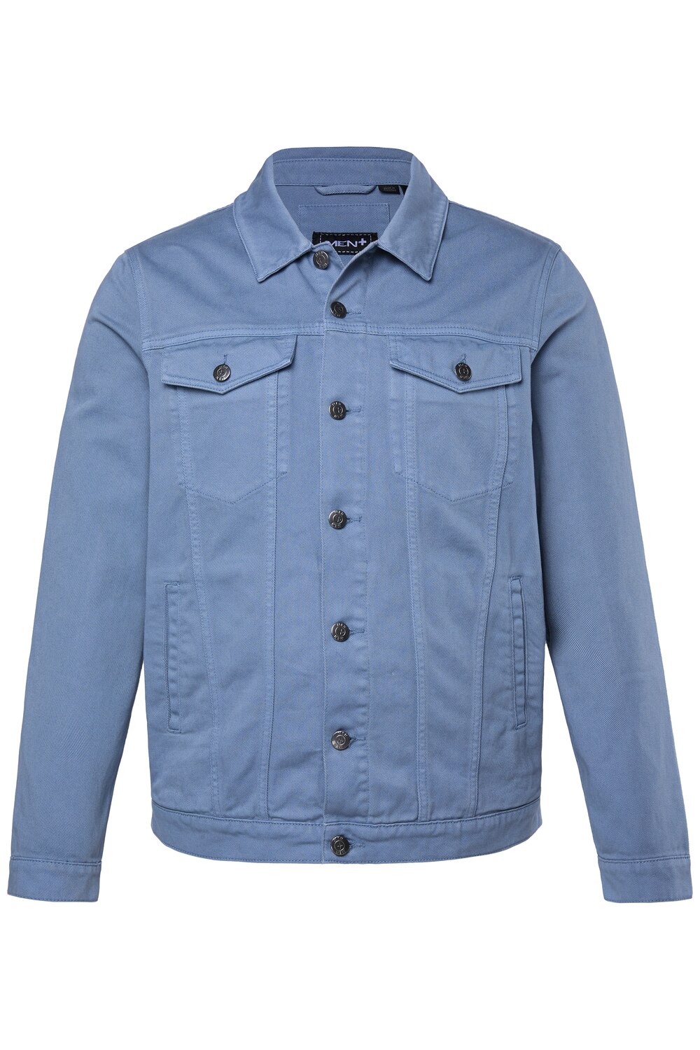 Stora storlekar Jeansjacka, Her, blå, storlek: 3XL, Bomull, Men Plus