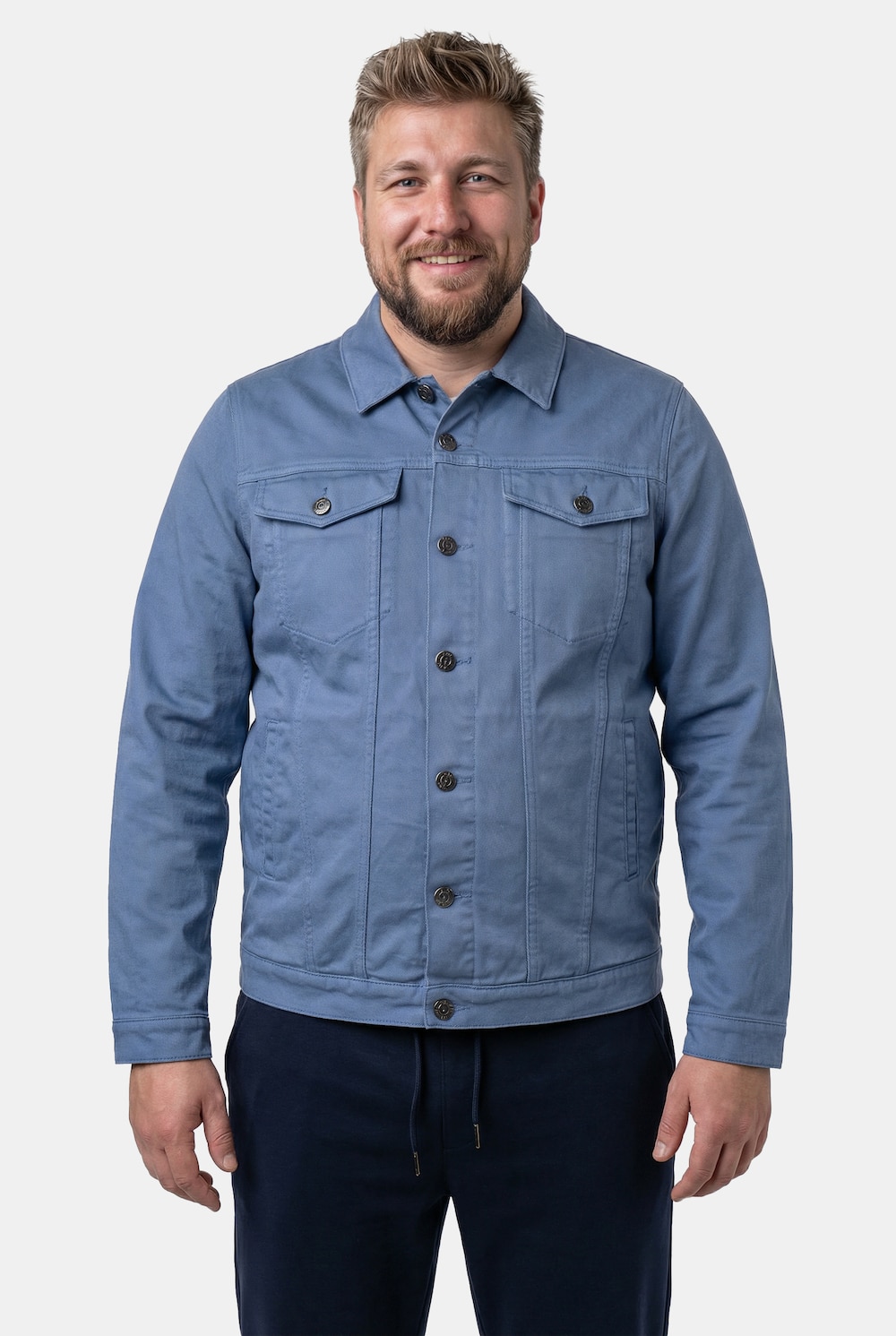 Men+ Jeansjacke, Colordenim, Brusttaschen, bis 8 XL
