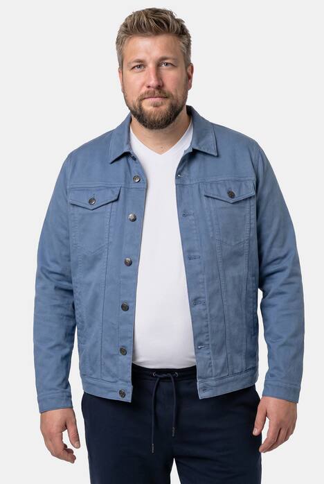 Men+ Jeansjacke, Colordenim, Brusttaschen, bis 8 XL