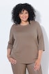 Shirt, Rippbündchen, Rundhals, 3/4-Arm