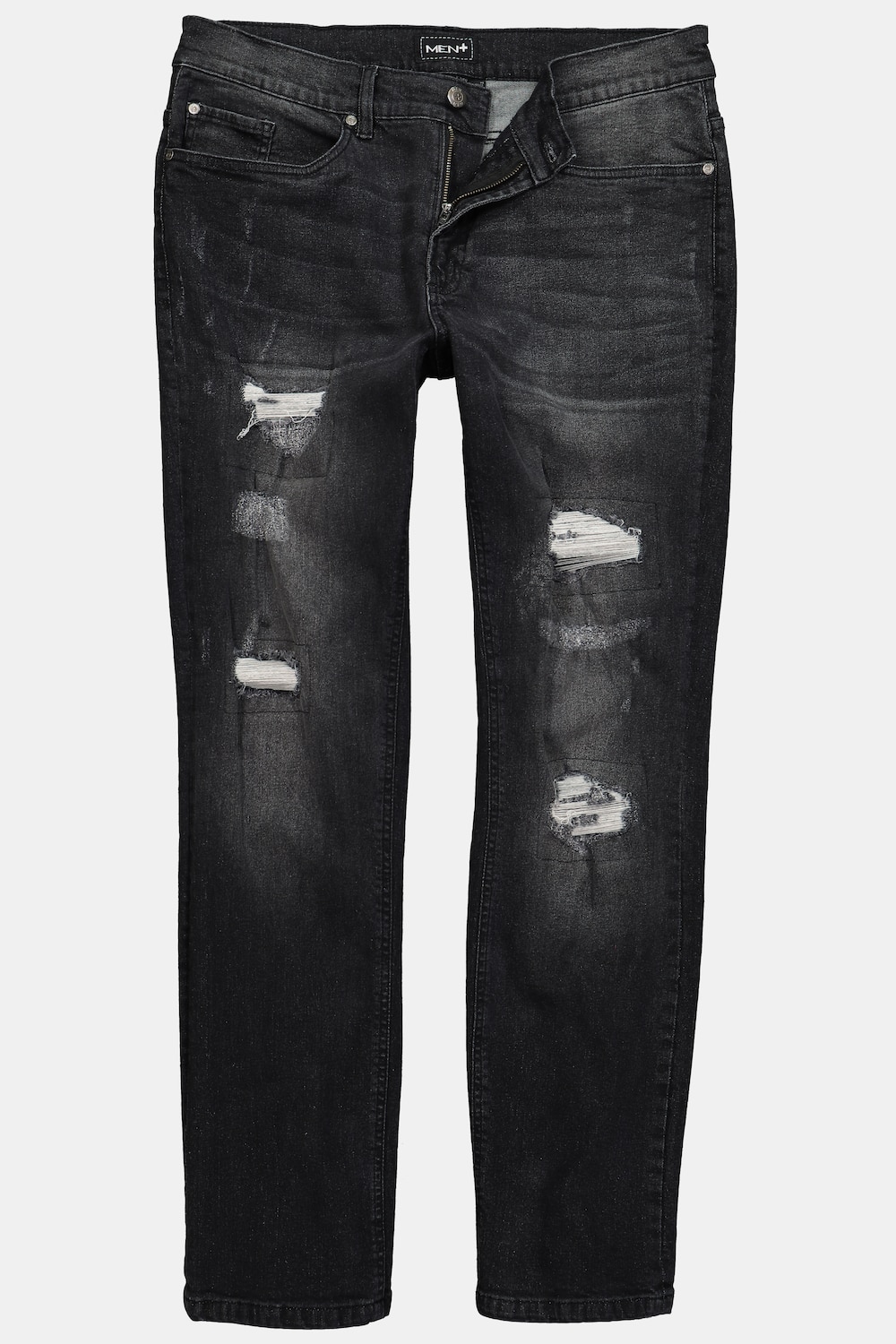 Stora storlekar Jeans, Her, svart, storlek: 56, Bomull, Men Plus