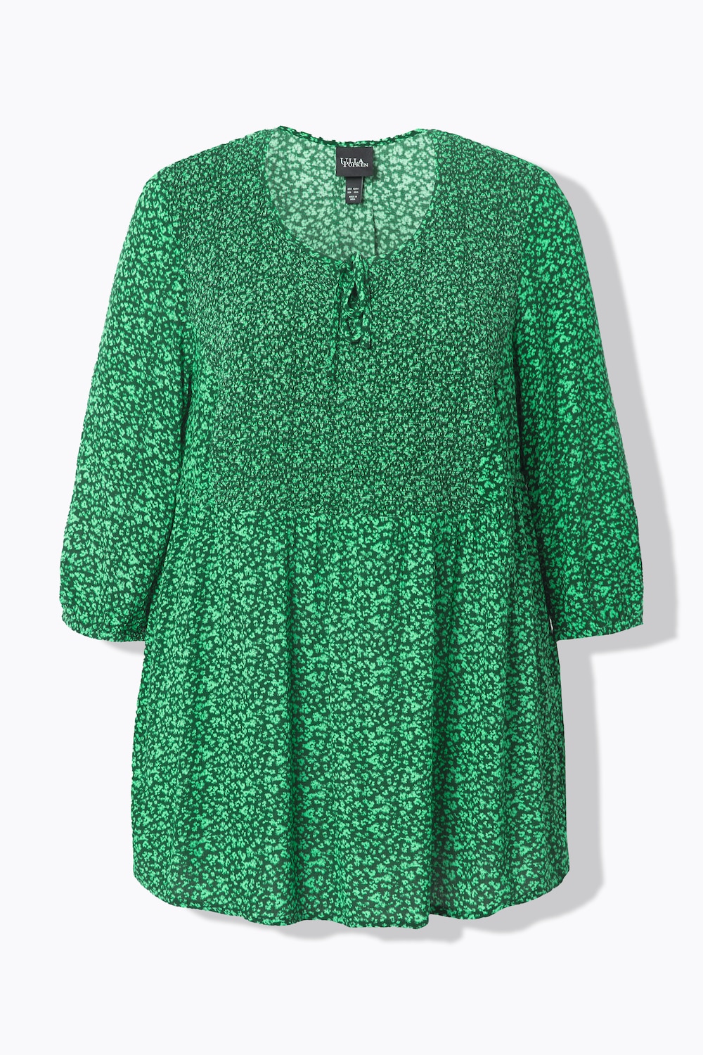 Stora storlekar Smockblus, Dam, grön, storlek: 50/52, Viskos, Ulla Popken