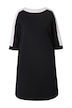 Žerzejové šaty, A střih, lodičkový výstřih, 3/4 rukávy