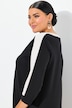 Robe en jersey coupe trapèze, encolure bateau et manches 3/4