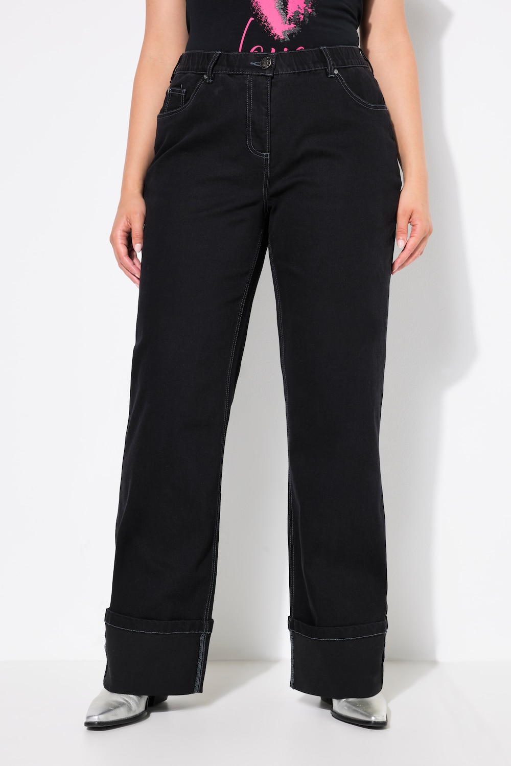 Thumbnail - Große Größen Jeans Mary, Damen, schwarz, Größe: 44, Baumwolle/Polyester/Viskose, Ulla Popken