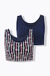 2 Pack of Bralettes- Bow Print
