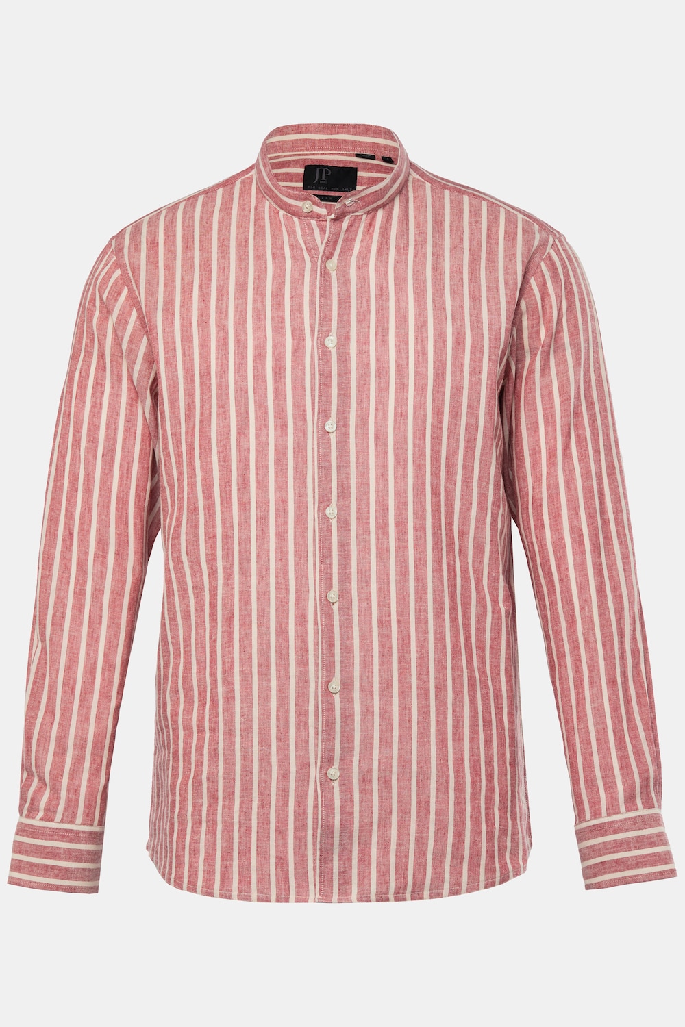 Hemd, Langarm, Leinenmix, Stehkragen, Modern Fit, bis 8 XL