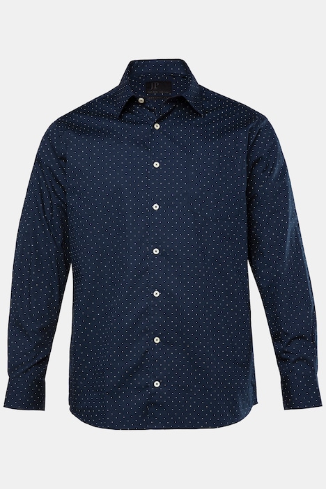 Chemise JP 1880 collection Business, motif minimaliste et matière infroissable, manches longues et col Kent, coupe Comfort Fit - jusqu'au 8 XL