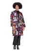Kaftan, oversize, plošný potisk, saténová podšívka