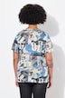 T-shirt, all-over print, korte mouwen