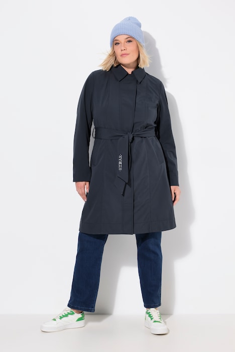 HYPRAR Softshell-Trenchcoat, wasserabweisend, Gürtel