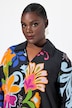 Colorful Flower Print 3/4 Sleeve Dress