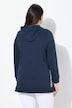 Sudadera larga con capucha, línea A, capucha, manga larga