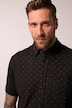Chemise JP 1880, jersey imprimé all-over, manches courtes et col à pointes boutonnées, coupe Modern Fit - jusqu'au 8 XL