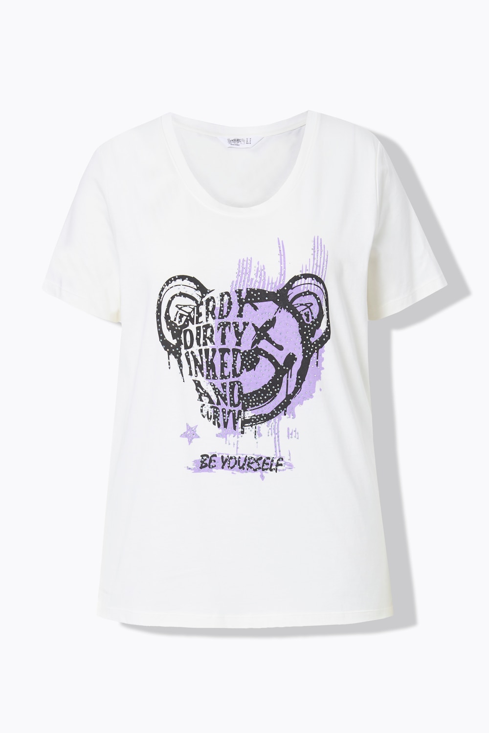 Stora storlekar T.shirt, Dam, lila, storlek: 54, Bomull, Angel of Style