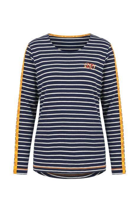 Pruhované tričko, kulatý výstřih, dlouhé rukávy